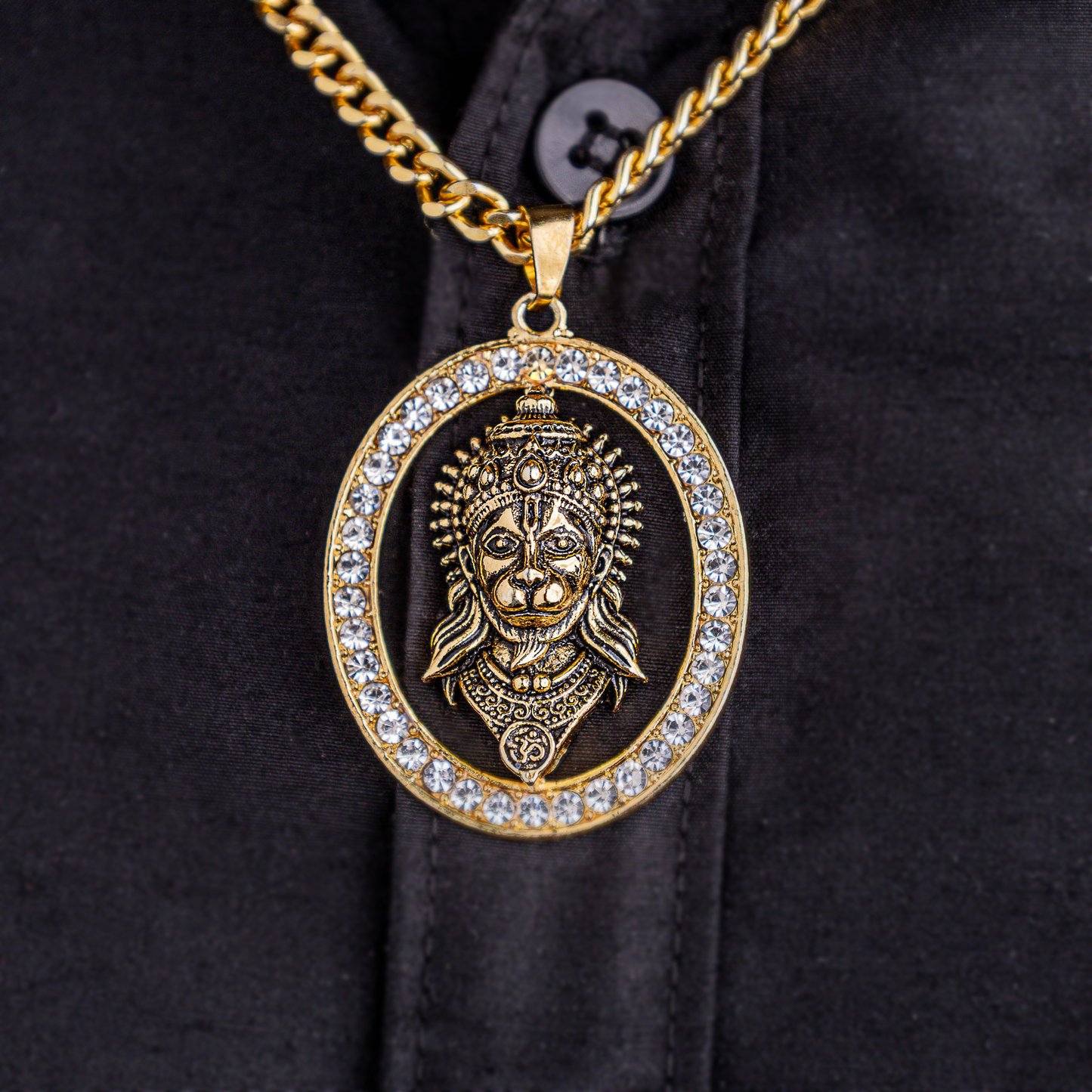 Golden Hanuman Ji Pendant