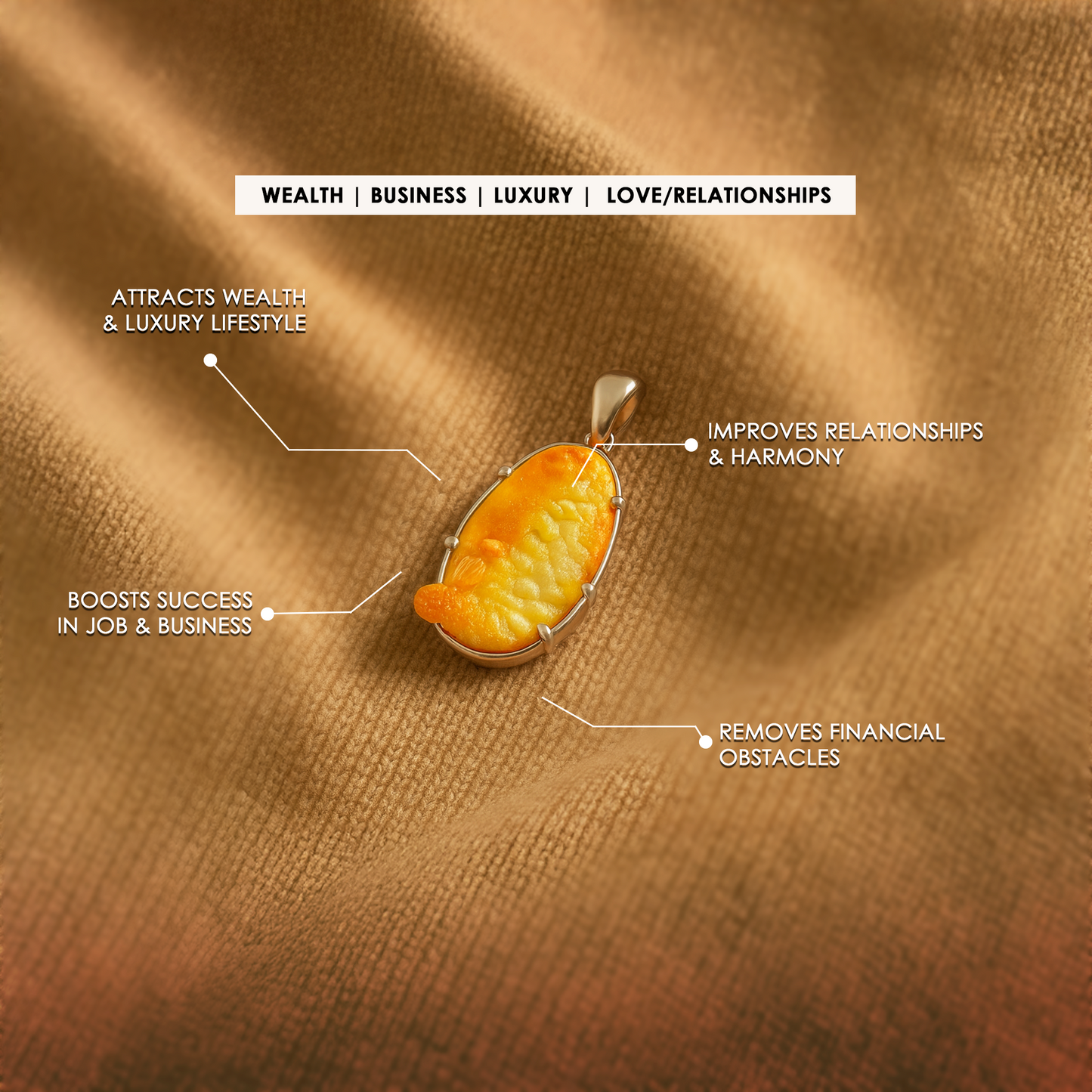 Shukra Mani Pendant (Luxury, Relationships, Charm & Abundance)