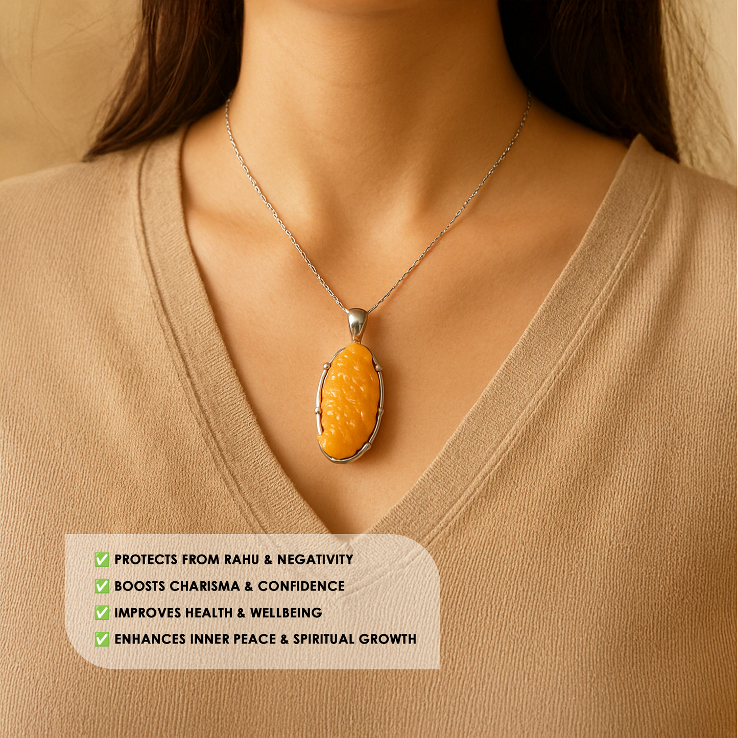 Shukra Mani Pendant (Luxury, Relationships, Charm & Abundance)