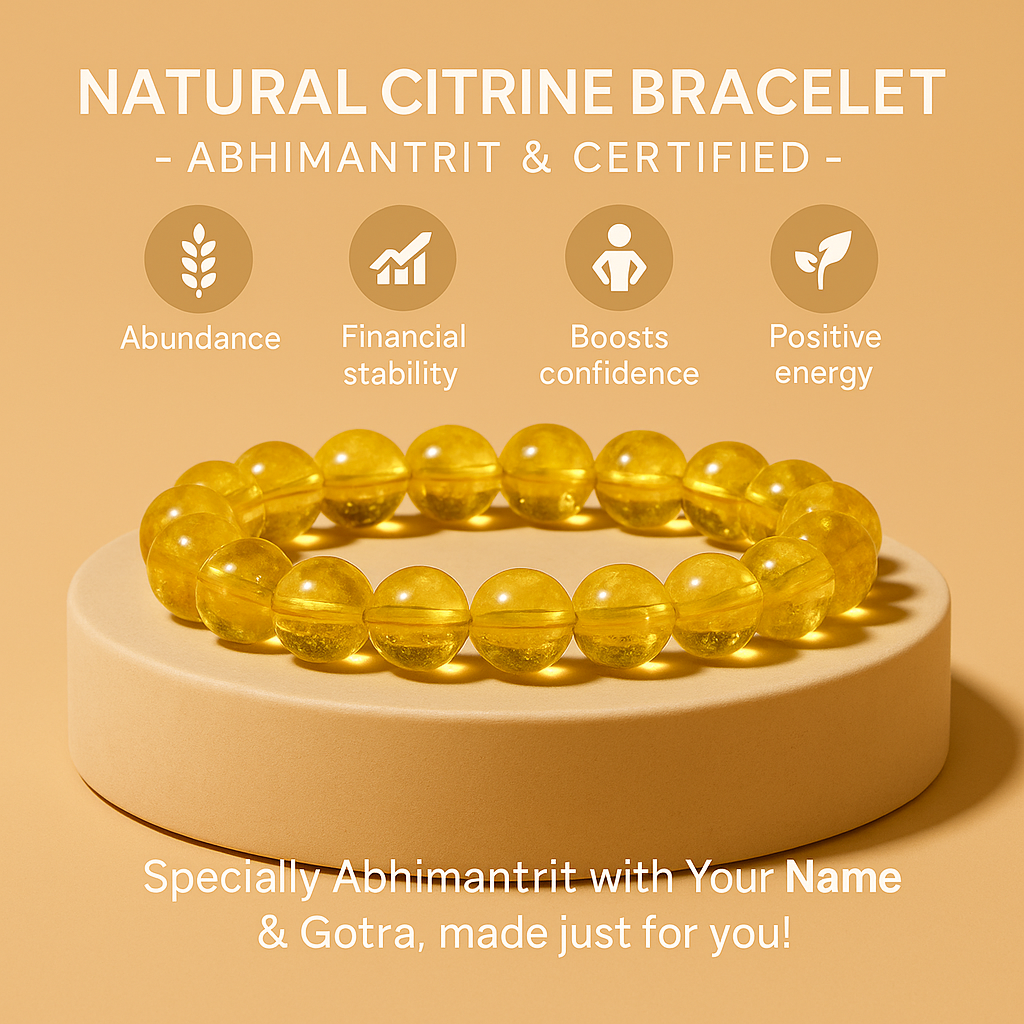 Yellow Citrine Bracelet