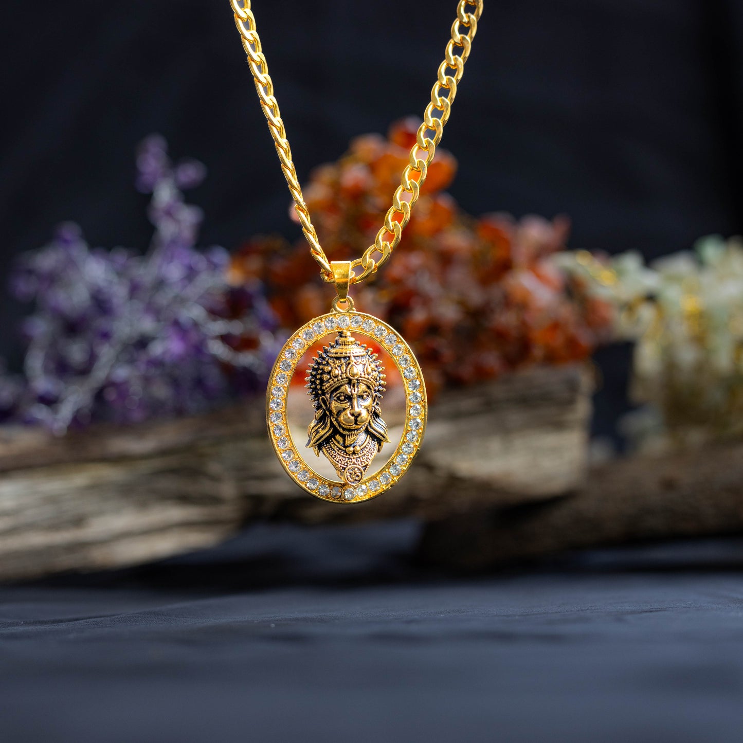 Golden Hanuman Ji Pendant