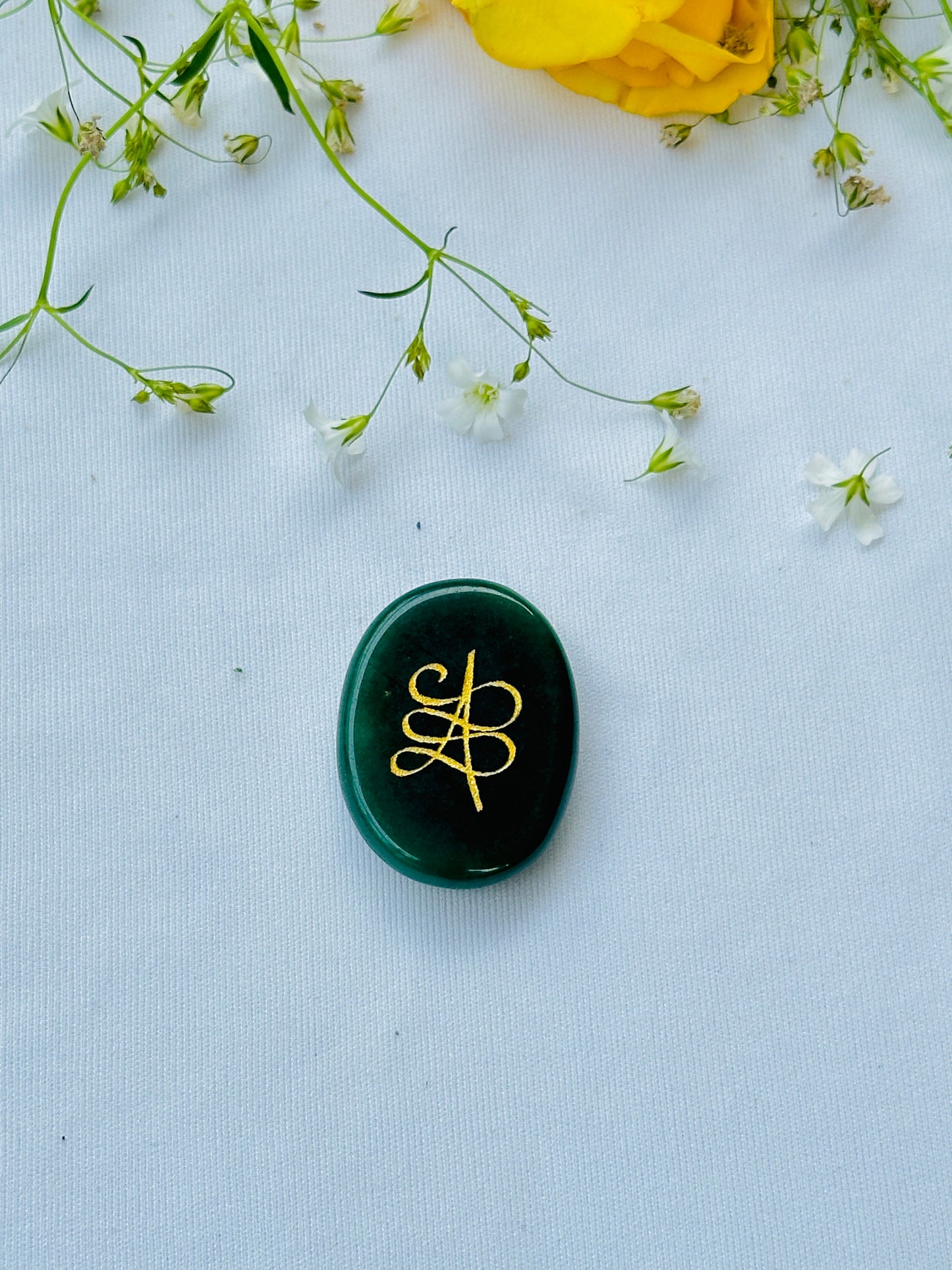 Green Jade Zibu Coin Symbol