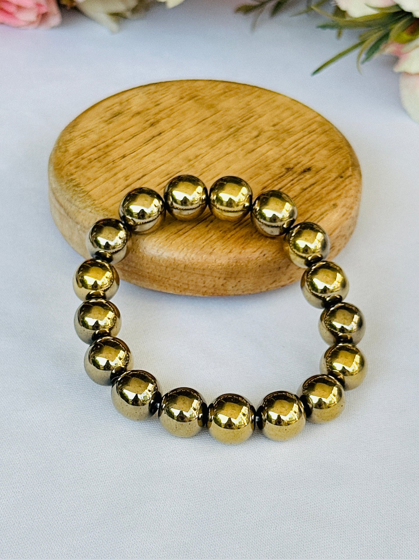 Fame & Fortune Attract: Golden Pyrite Bracelet
