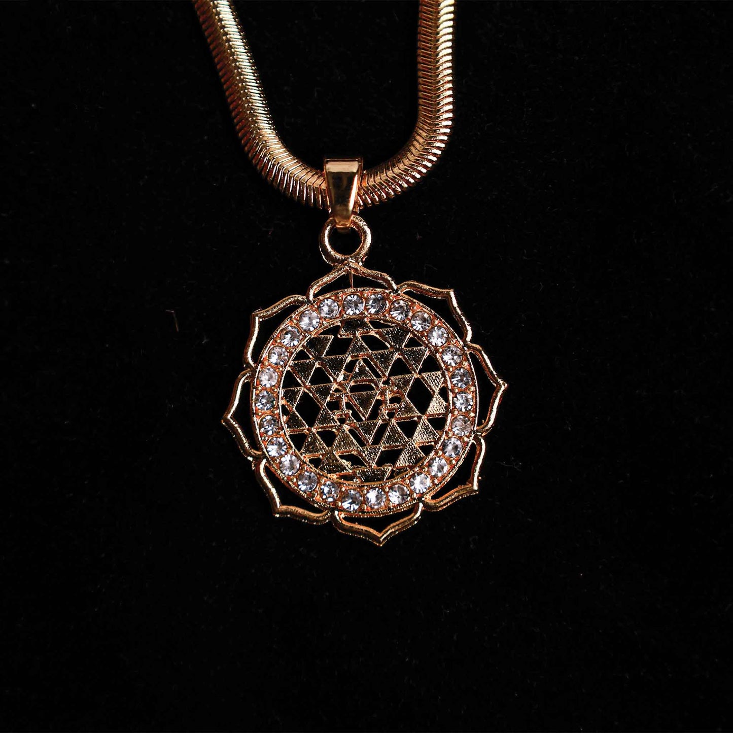 Gold Laxmi Yantra Pendant