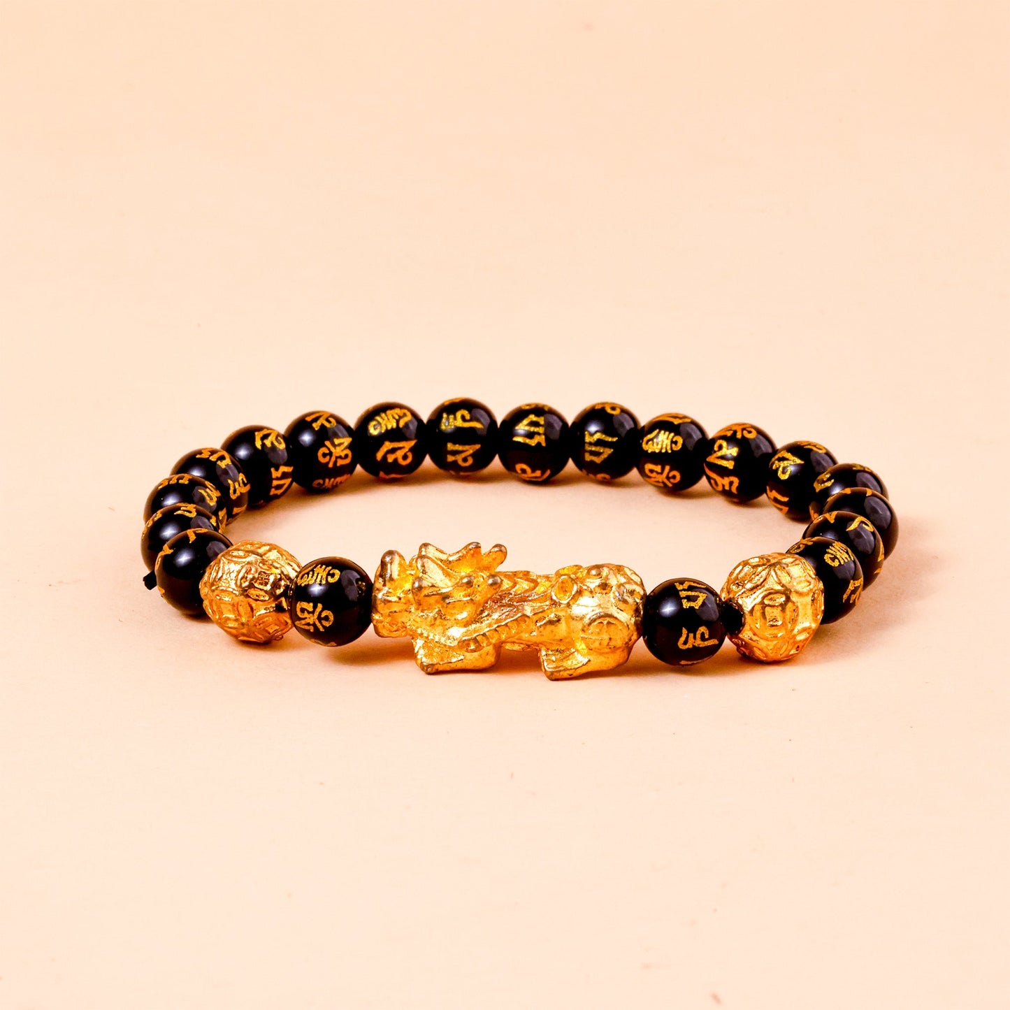 Finance & Wealth Enhancer: Feng shui Black Obsidian with Pixu Bracelet