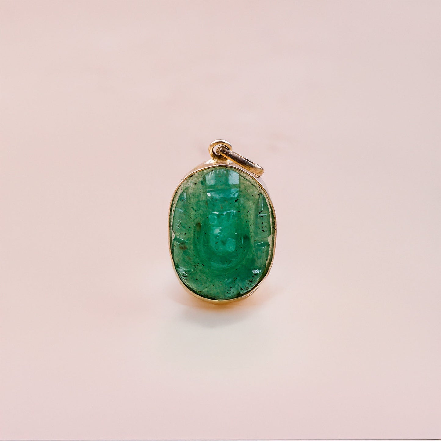 Green Aventurine Ganesha Pendant