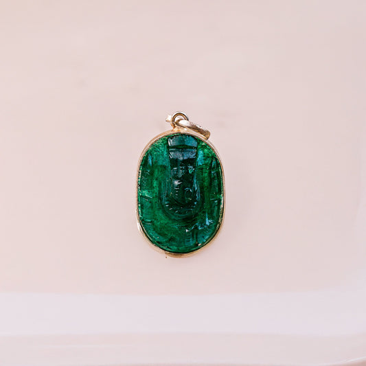 Green Jade Ganesha Pendant