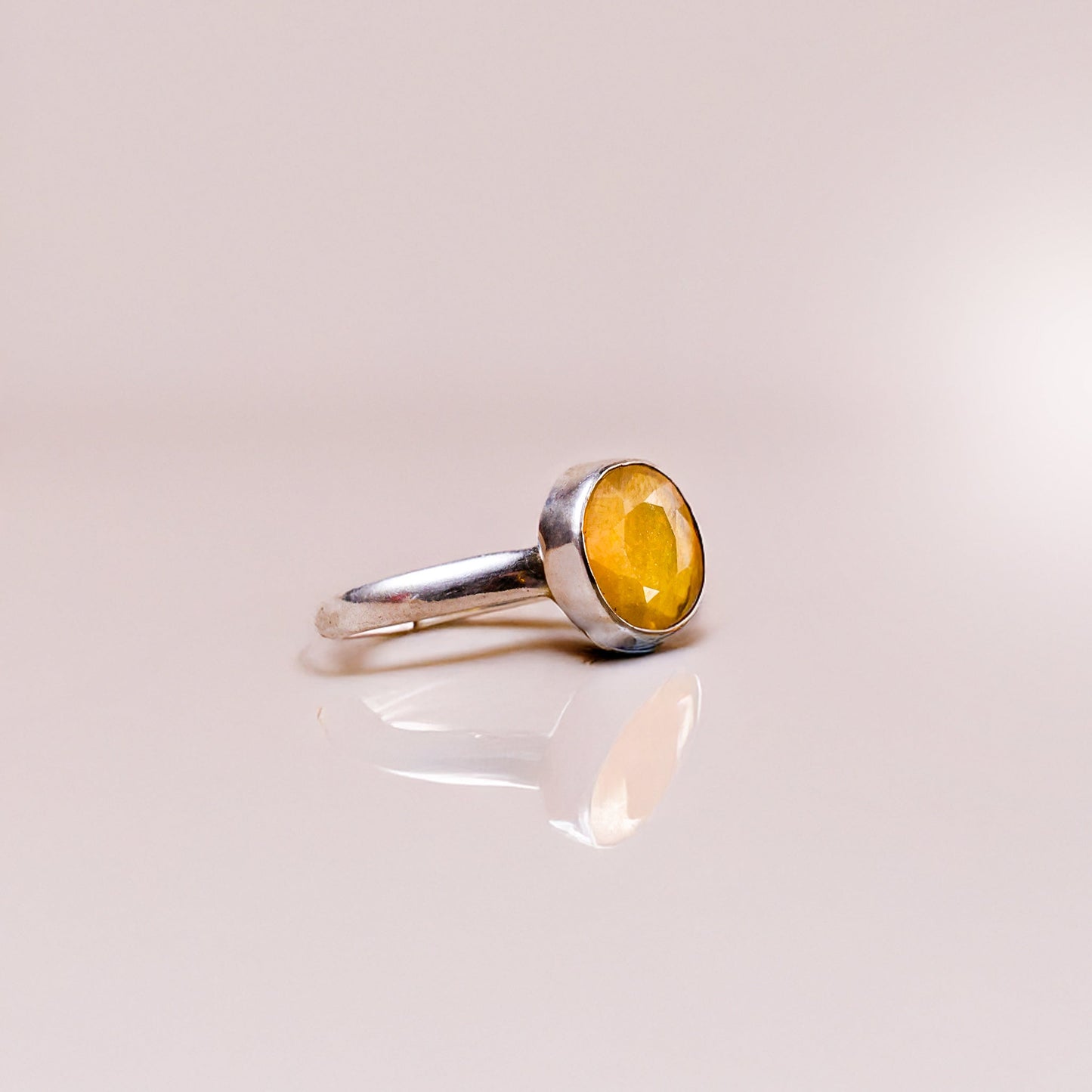 Yellow Sapphire Ring (Pokhraj)