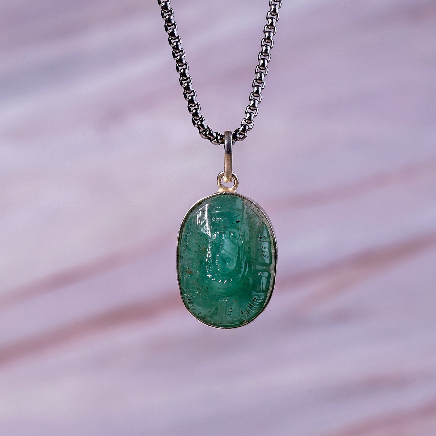 Green Aventurine Ganesha Pendant