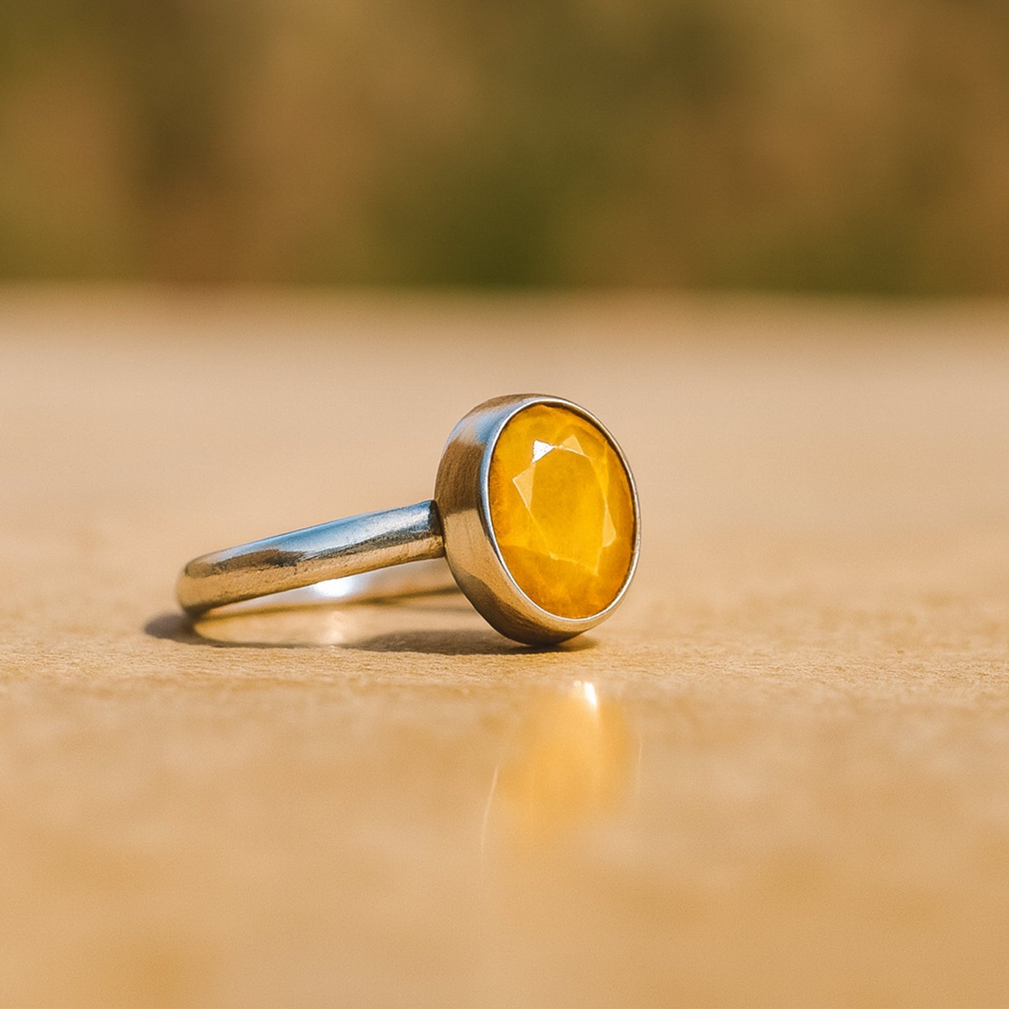 Yellow Sapphire Ring (Pokhraj)