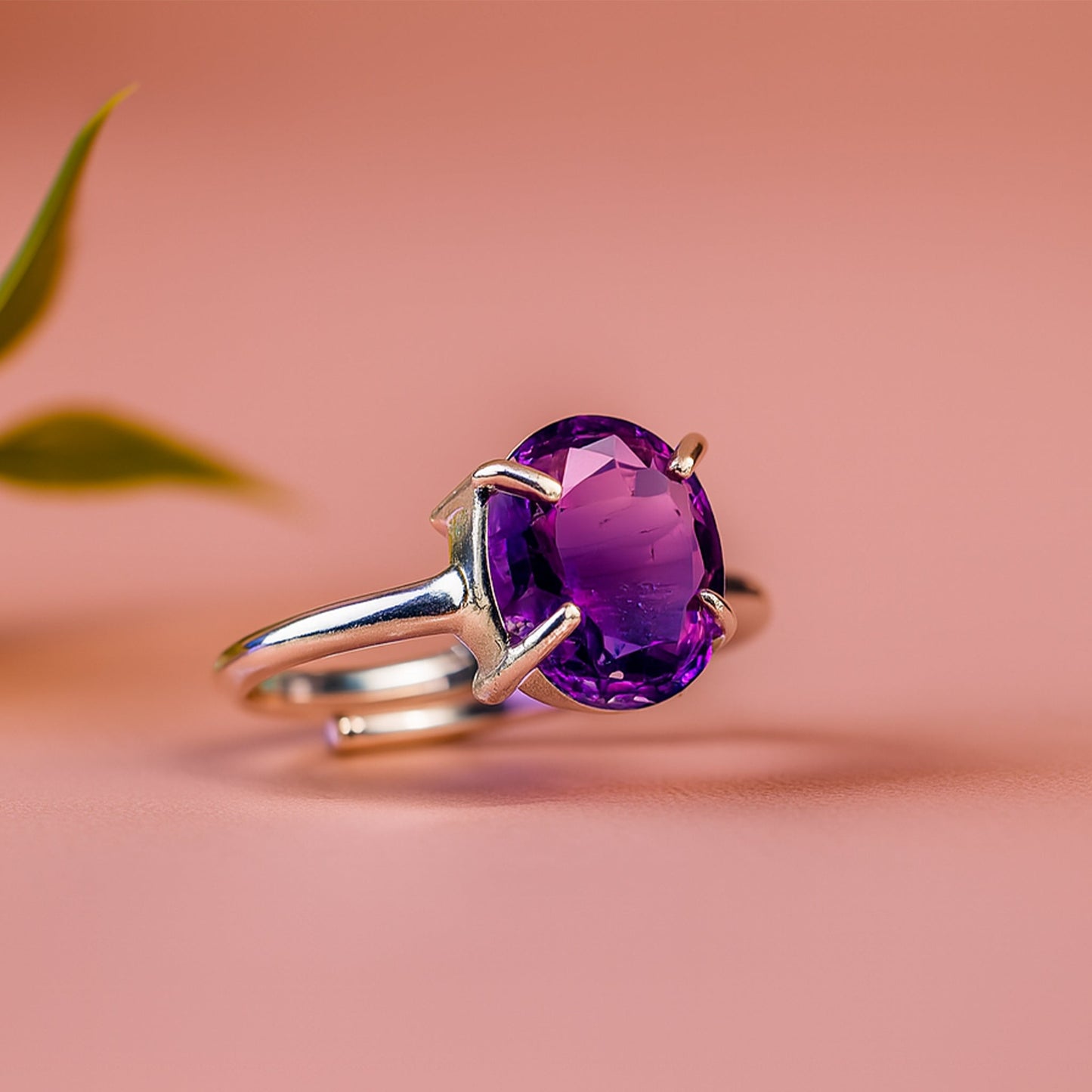 Attract Luck, Enhance Intuition, Improve Health & Skin: Amethyst Ring