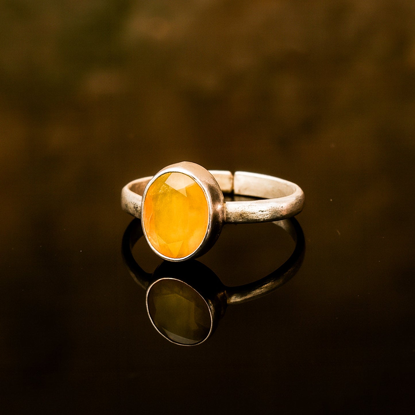 Yellow Sapphire Ring (Pokhraj)